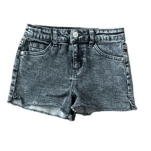 xs black jean shorts